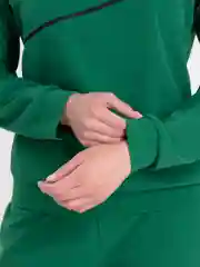 Лесной зеленый женский спортивный костюм: свитшот и штаны