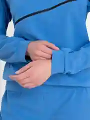 Небесно-голубой женский спортивный костюм: свитшот и штаны