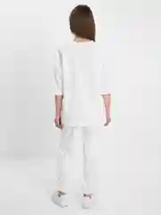 Белый костюм женский. Спортивный. Комплект футболка и брюки