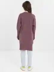 Бежевый кардиган женский удлиненный