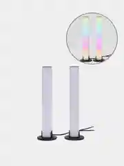 Белый светодиодный LED светильник, настольная неоновая лампа, RGB, USB, 2 шт