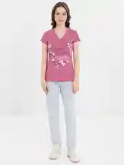 Розовый футболка женская Lilians