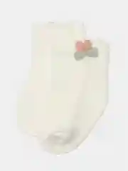 Молочный носки детские с мышкой, с зайкой