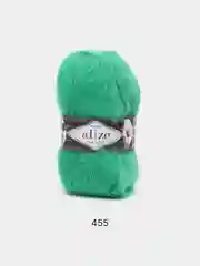 Зеленый пряжа Alize Mohair Classic new, Ализе Мохер Классик