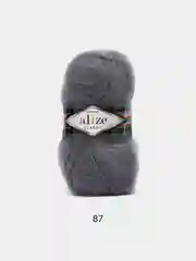 Серый пряжа Alize Mohair Classic new, Ализе Мохер Классик