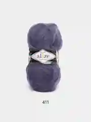Синий меланж пряжа Alize Mohair Classic new, Ализе Мохер Классик