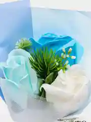 Голубой подарочный букет из мыла на 8 марта / Подарок девочкам /