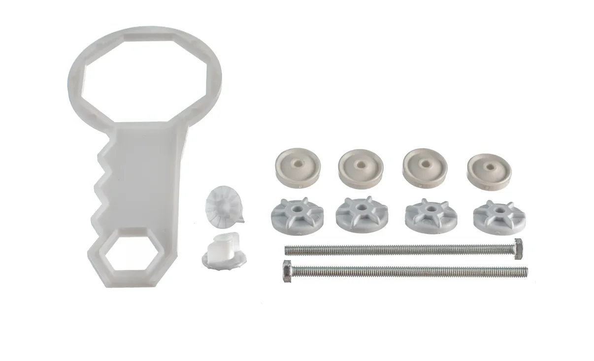 Серый арматура для бачка WIRQUIN нижняя подводка двухрежимный механизм Wirquin ONE 3/6 L