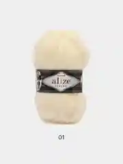 Кремовый пряжа Alize Mohair Classic new, Ализе Мохер Классик