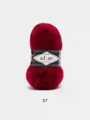 Бордовый пряжа Alize Mohair Classic new, Ализе Мохер Классик
