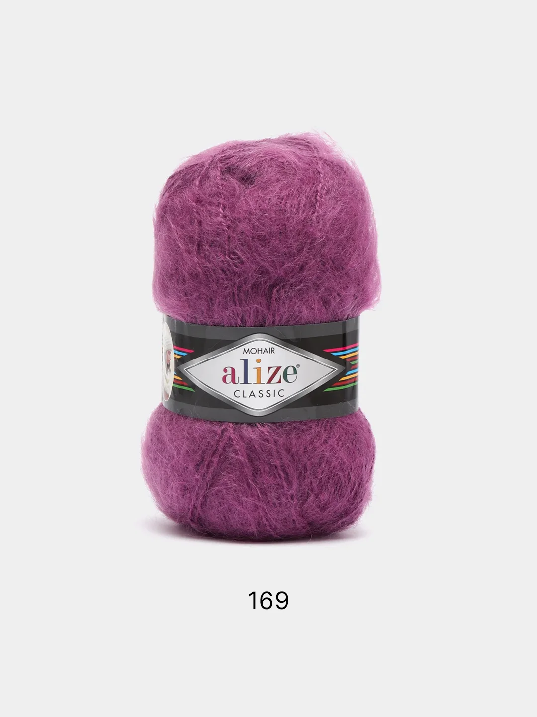 Марсала пряжа Alize Mohair Classic new, Ализе Мохер Классик