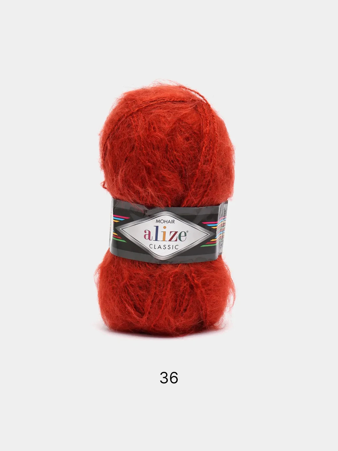 Терракотовый пряжа Alize Mohair Classic new, Ализе Мохер Классик