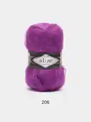 Фиолетовый пряжа Alize Mohair Classic new, Ализе Мохер Классик