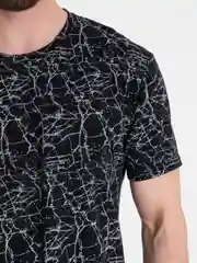 Фиолетовый футболка мужская, хлопковая