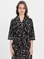 Фиолетовый халат с поясом