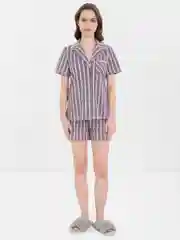 Пижама женская, комплект: рубашка и шорты, Lilians
