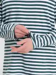 Зеленый футболка мужская N.O.A. с длинным рукавом трикотажная