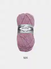 Лавандовый пряжа Alize Superlana Maxi, 100 г, 75% акрил, 25% шерсть