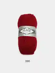 Вишнёвый пряжа Alize Superlana Maxi, 100 г, 75% акрил, 25% шерсть
