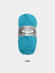 Голубой пряжа Alize Superlana Maxi, 100 г, 75% акрил, 25% шерсть
