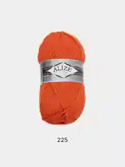 Оранжевый пряжа Alize Superlana Maxi, 100 г, 75% акрил, 25% шерсть