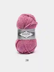 Тёмно-розовый пряжа Alize Superlana Maxi, 100 г, 75% акрил, 25% шерсть