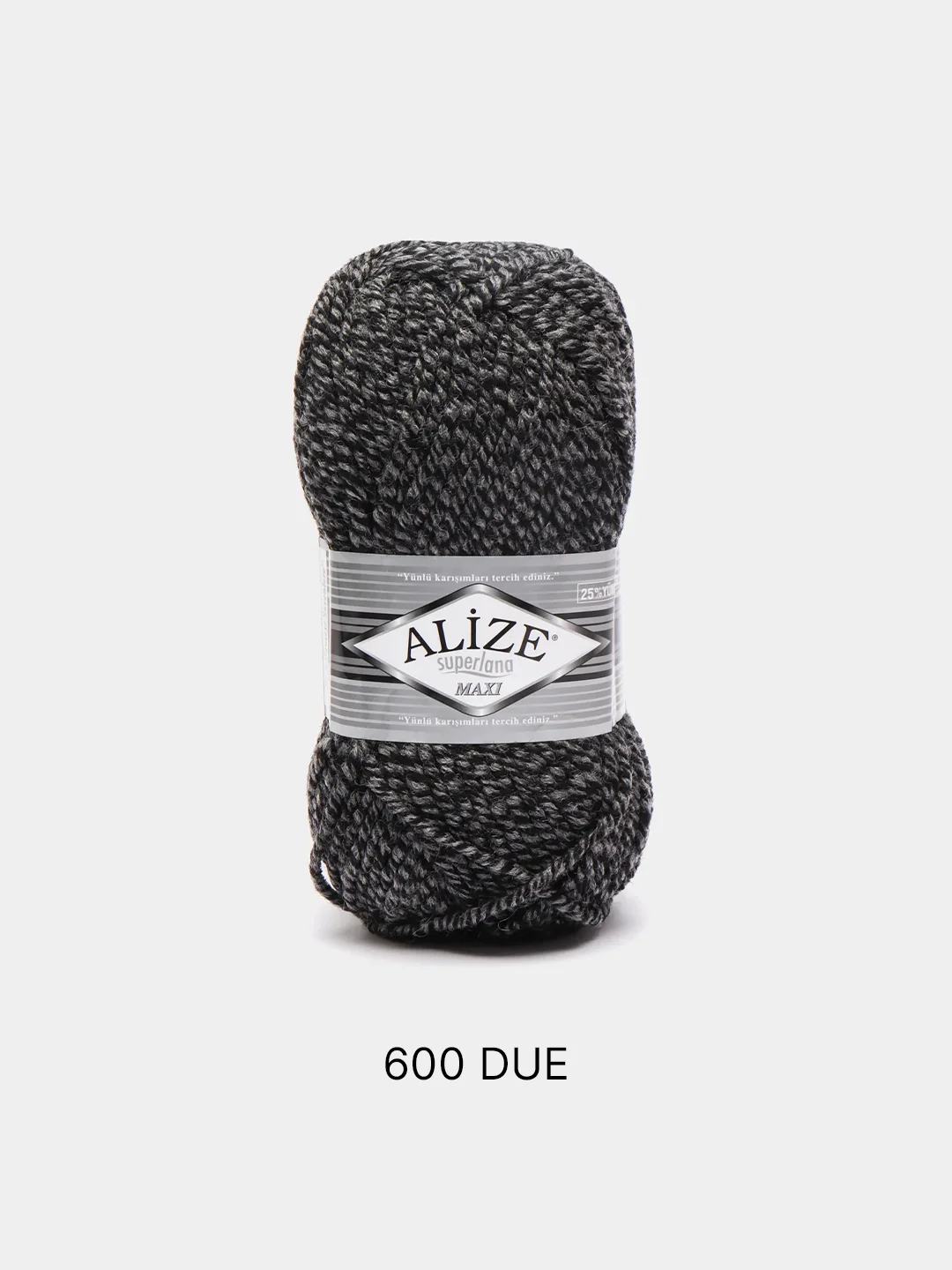 Хром пряжа Alize Superlana Maxi, 100 г, 75% акрил, 25% шерсть