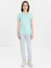 Мятный футболка женская
