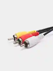 Кабель соединительный VCOM 2xRCA (M) / 2xRCA (M), чёрный, 1.5 м. (VAV7158)