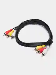 Кабель соединительный VCOM 2xRCA (M) / 2xRCA (M), чёрный, 1.5 м. (VAV7158)