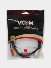 Кабель соединительный VCOM 2xRCA (M) / 2xRCA (M), чёрный, 1.5 м. (VAV7158)