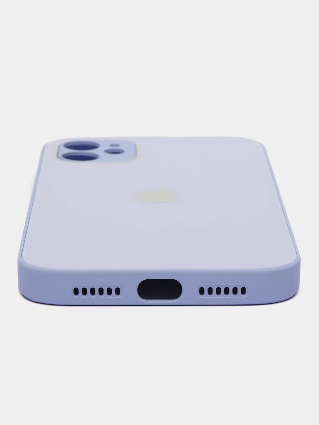 Белый чехол для iPhone 11, со стеклянной панелью и защитой камеры