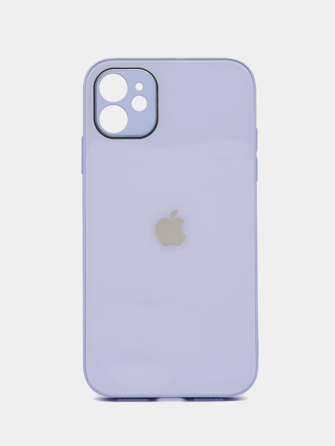 Белый чехол для iPhone 11, со стеклянной панелью и защитой камеры