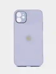 Белый чехол для iPhone 11, со стеклянной панелью и защитой камеры