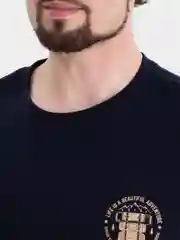 Синий пижама мужская с брюками