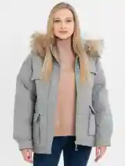 Парка женская, зимняя, с мехом