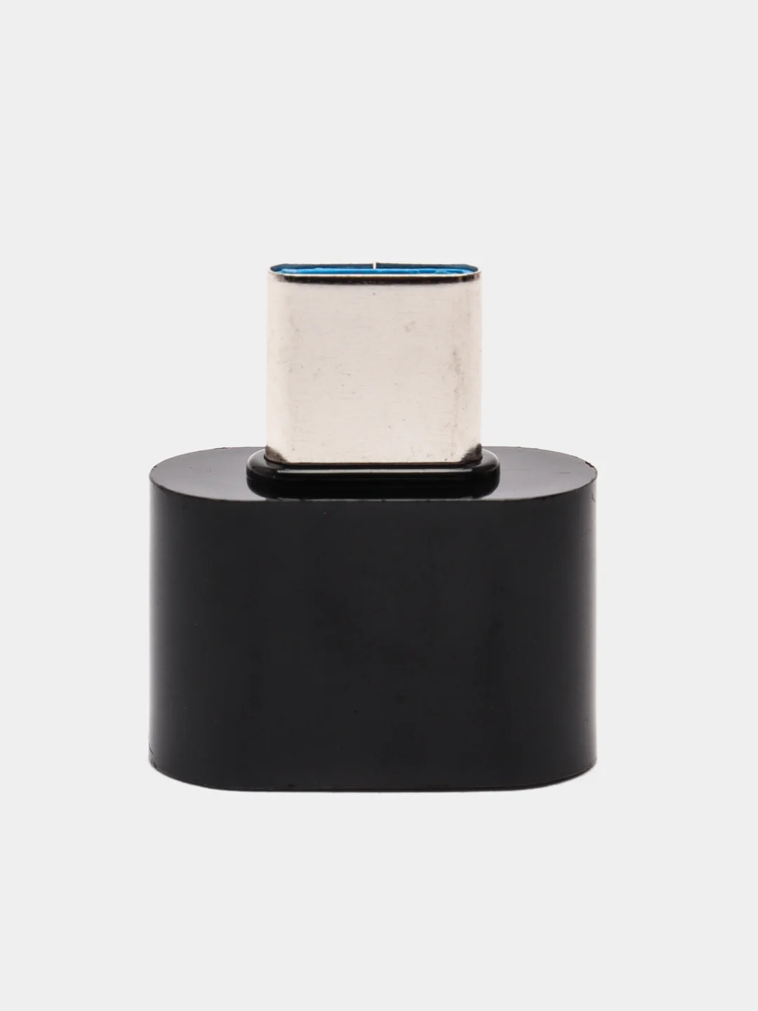 Серебряный переходник USB 2.0, Type-C. Адаптер OTG тайп си для мобильных устройств,