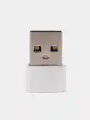 Черный переходник USB 2.0, Type-C. Адаптер OTG тайп си для мобильных устройств,