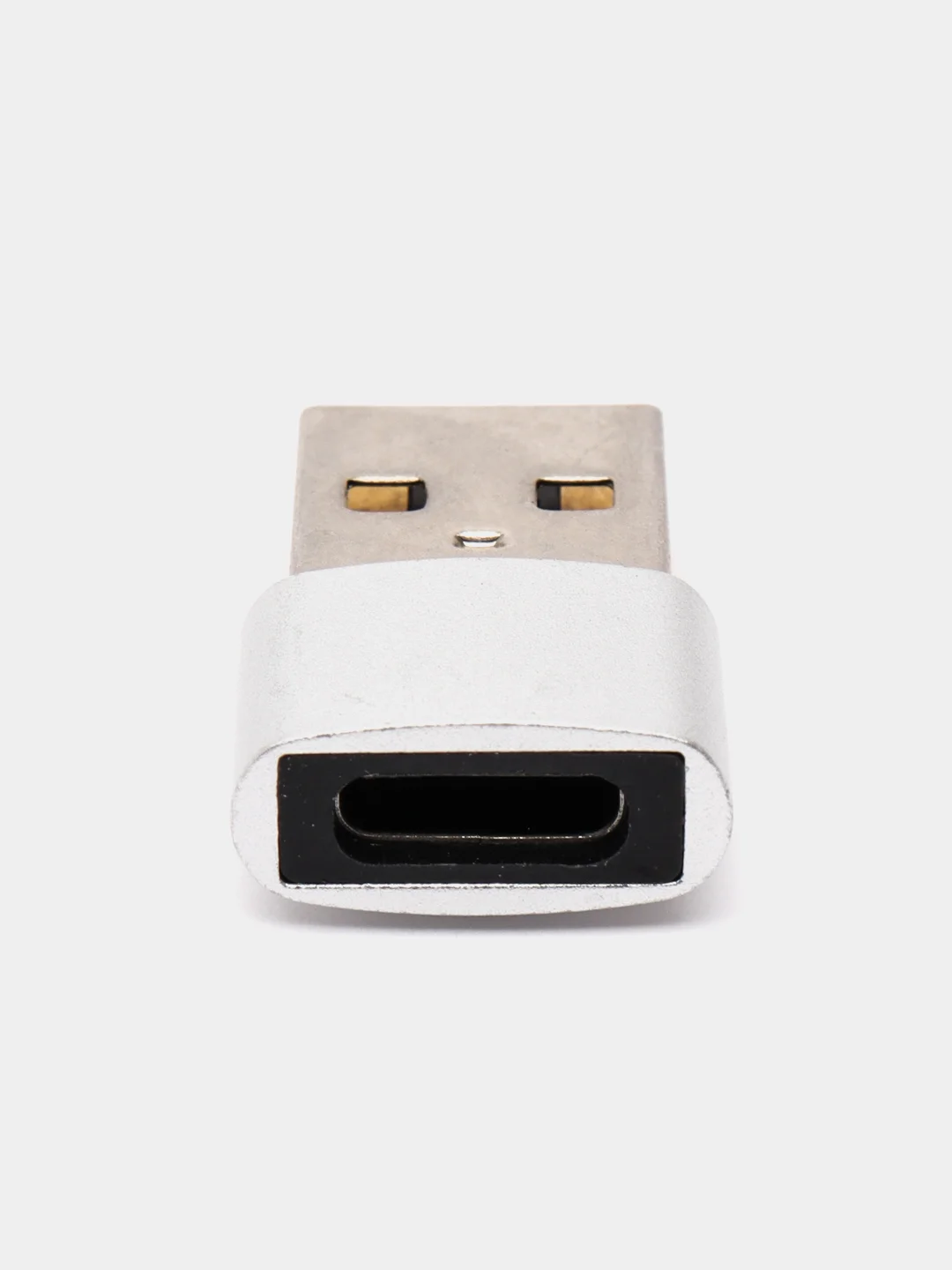 Черный переходник USB 2.0, Type-C. Адаптер OTG тайп си для мобильных устройств,