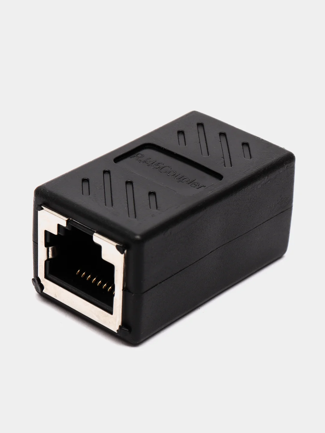 Переходник для кабеля RJ45 Ethernet 1000Mb/s / Черный (гнездо-гнездо)