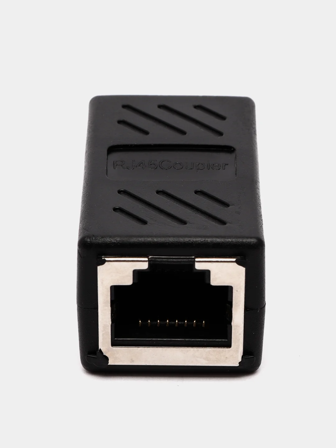 Переходник для кабеля RJ45 Ethernet 1000Mb/s / Черный (гнездо-гнездо)