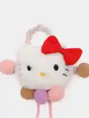 Резинка для волос аниме "Куроми", "Китти". Мягкая объемная резинка Kuromi? Kitty