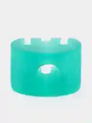 Бирюзовый темлячная бусина "Череп" из abs пластика
