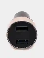 Черный автомобильное зарядное устройство для прикуривателя, смартфона, USB адаптер, двойной USB
