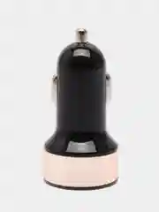 Черный автомобильное зарядное устройство для прикуривателя, смартфона, USB адаптер, двойной USB