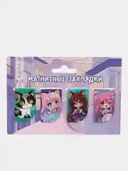 Конфетный закладки магнитные Аниме , 4 шт