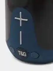 Синий портативная беспроводная Bluetooth-колонка TG 651, с радио и светомузыкой