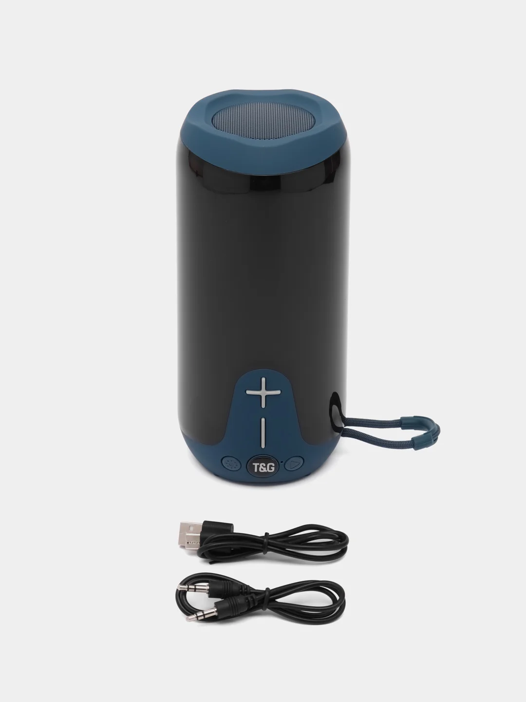 Синий портативная беспроводная Bluetooth-колонка TG 651, с радио и светомузыкой