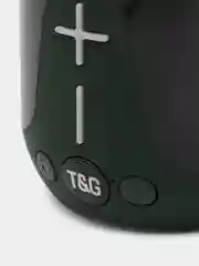 Зеленый портативная беспроводная Bluetooth-колонка TG 651, с радио и светомузыкой