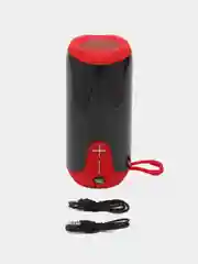 Зеленый портативная беспроводная Bluetooth-колонка TG 651, с радио и светомузыкой
